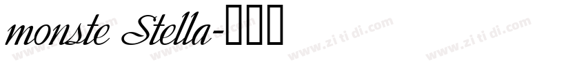 monste Stella字体转换